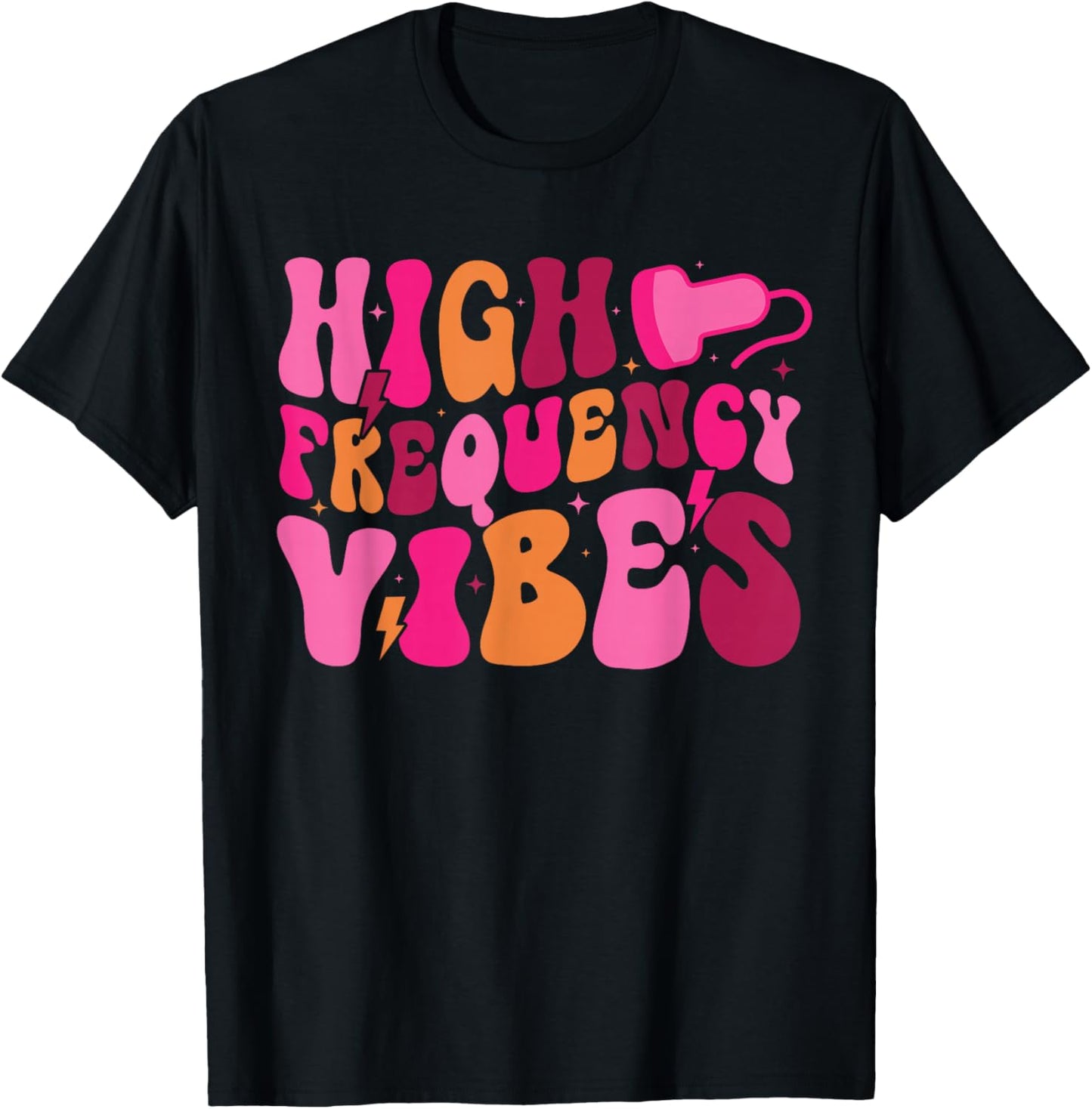 High Frequency Vibes Sonographer Sonography Sonographers T-Shirt - T-Shirt | Black