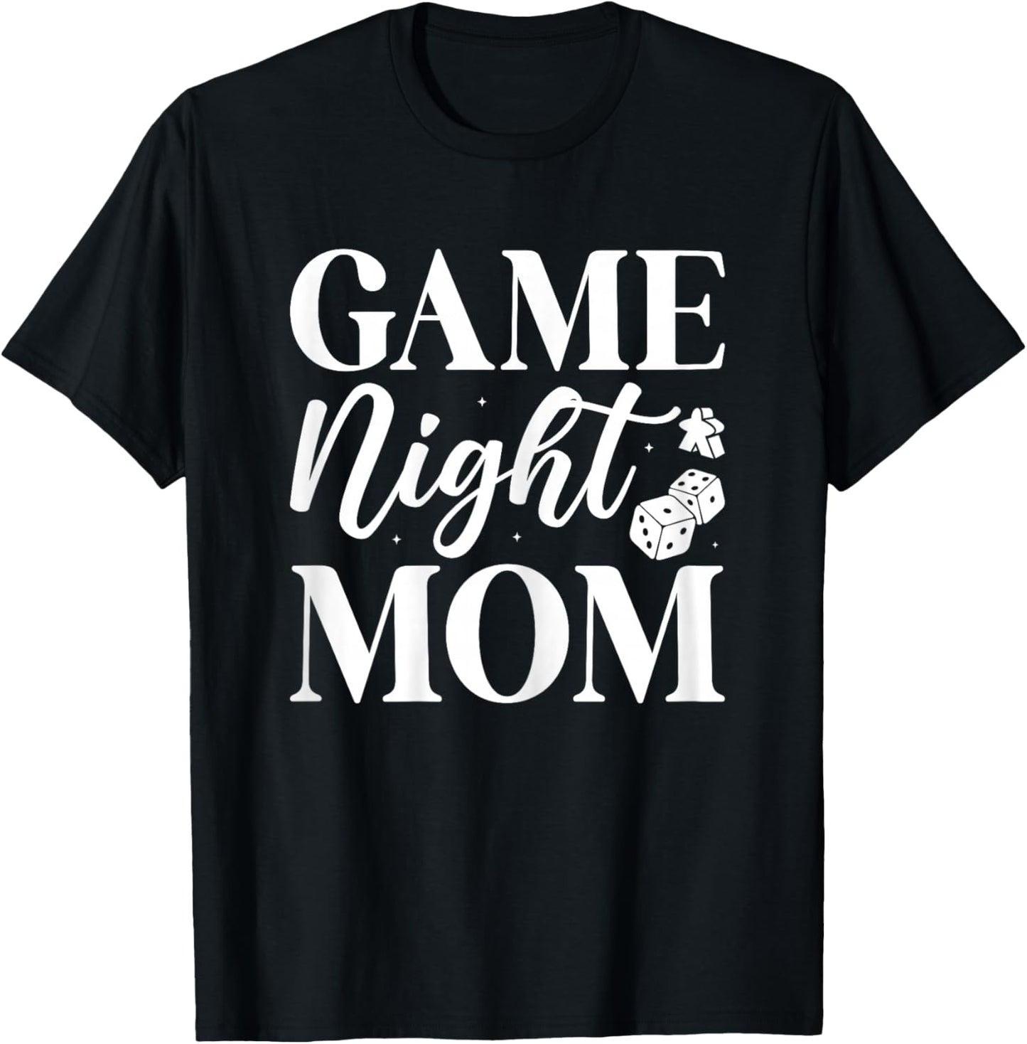 Game Night Mom - Mother’s Day Board Gamer Mom T-Shirt - T-Shirt | Black