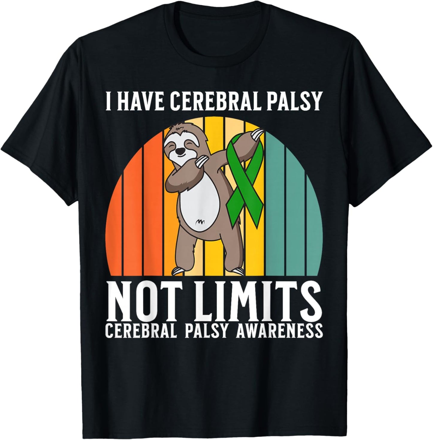 Cerebral Palsy Awareness Gifts for Kids CP Awareness Warrior T-Shirt - T-Shirt | Black
