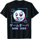 Vaporwave Aesthetic Happy Face Japanese Game Over Harajuku T-Shirt - T-Shirt | Black