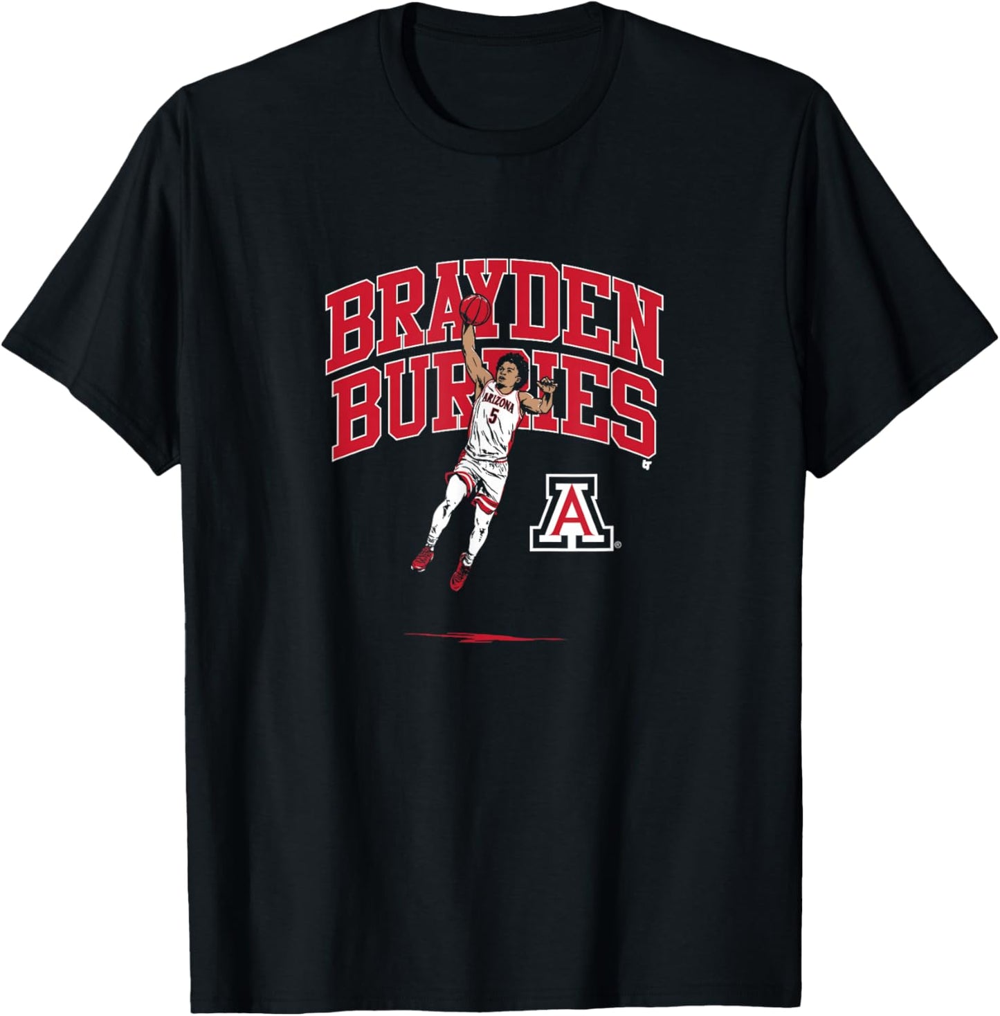 Air Brayden Burries - Arizona Wildcats Basketball T-Shirt - T-Shirt | Black