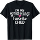 I'm My Mother in Law's Favorite Child Girls Cute T-Shirt - T-Shirt | Black