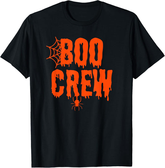Boo Crew Funny Halloween Shirt for Group Costume Family T-Shirt - T-Shirt | Black
