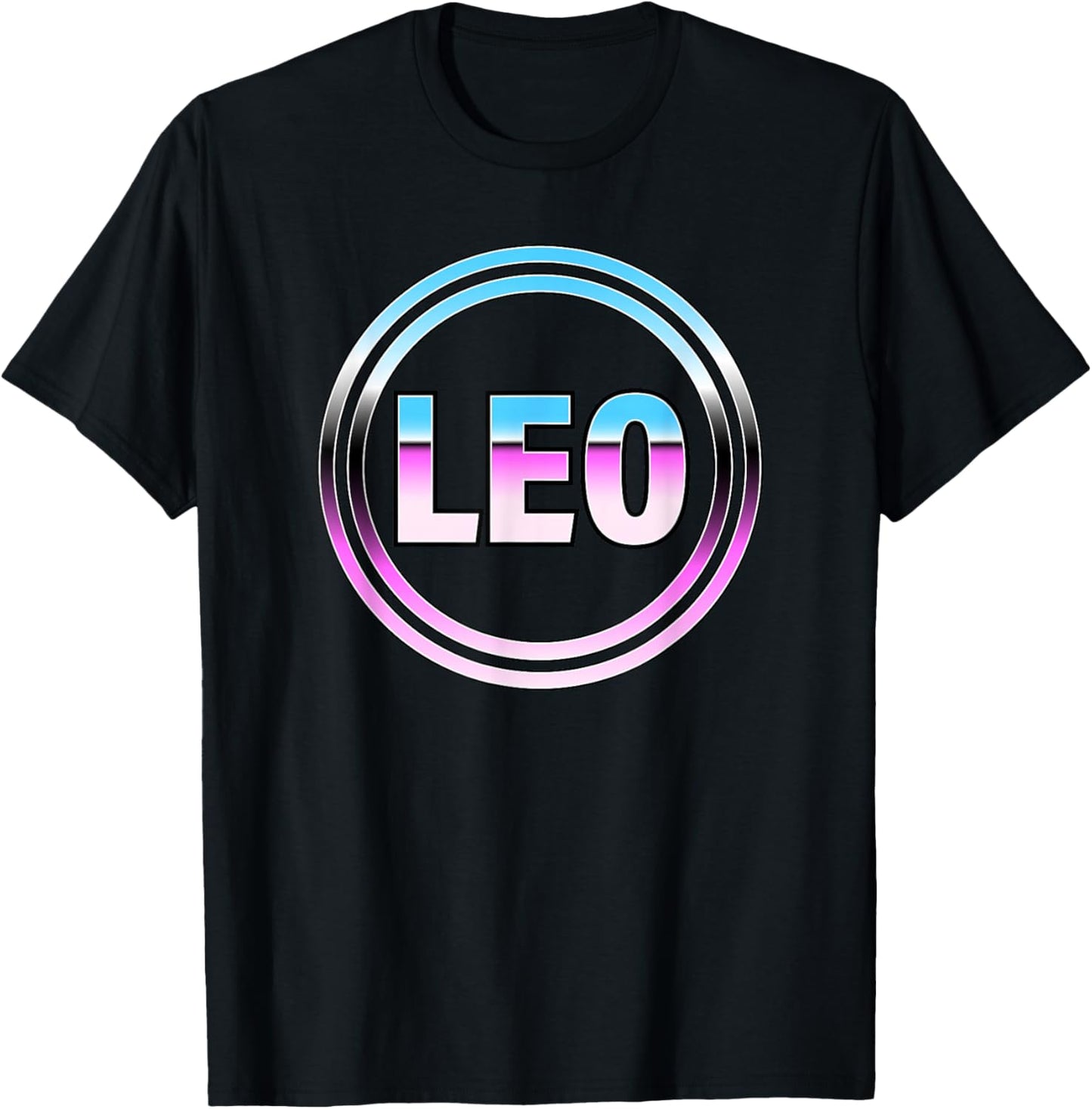 Leo Retro Style Astrology T-Shirt - T-Shirt | Black
