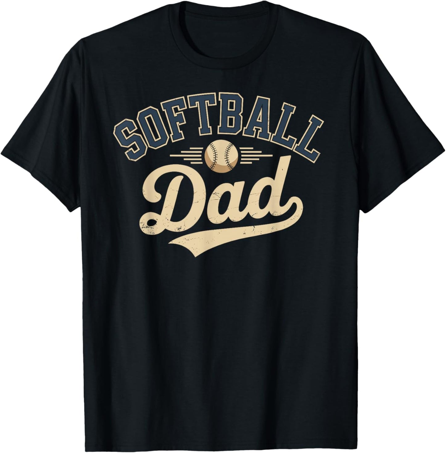 Softball Dad T-Shirt - T-Shirt | Black