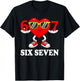 Funny Six Seven 67 Meme Valentine Men Women Boys Girls Kids T-Shirt - T-Shirt | Black