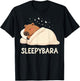 Capybara Sleep Pajamas Sleepybara T-Shirt - T-Shirt | Black