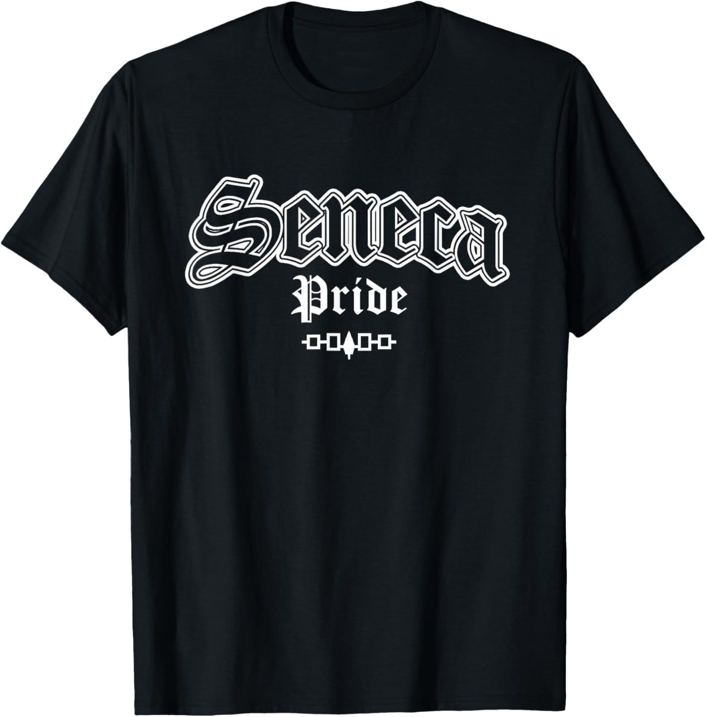 Seneca Nation Pride Iroquois Flag Native American Indian T-Shirt - T-Shirt | Black