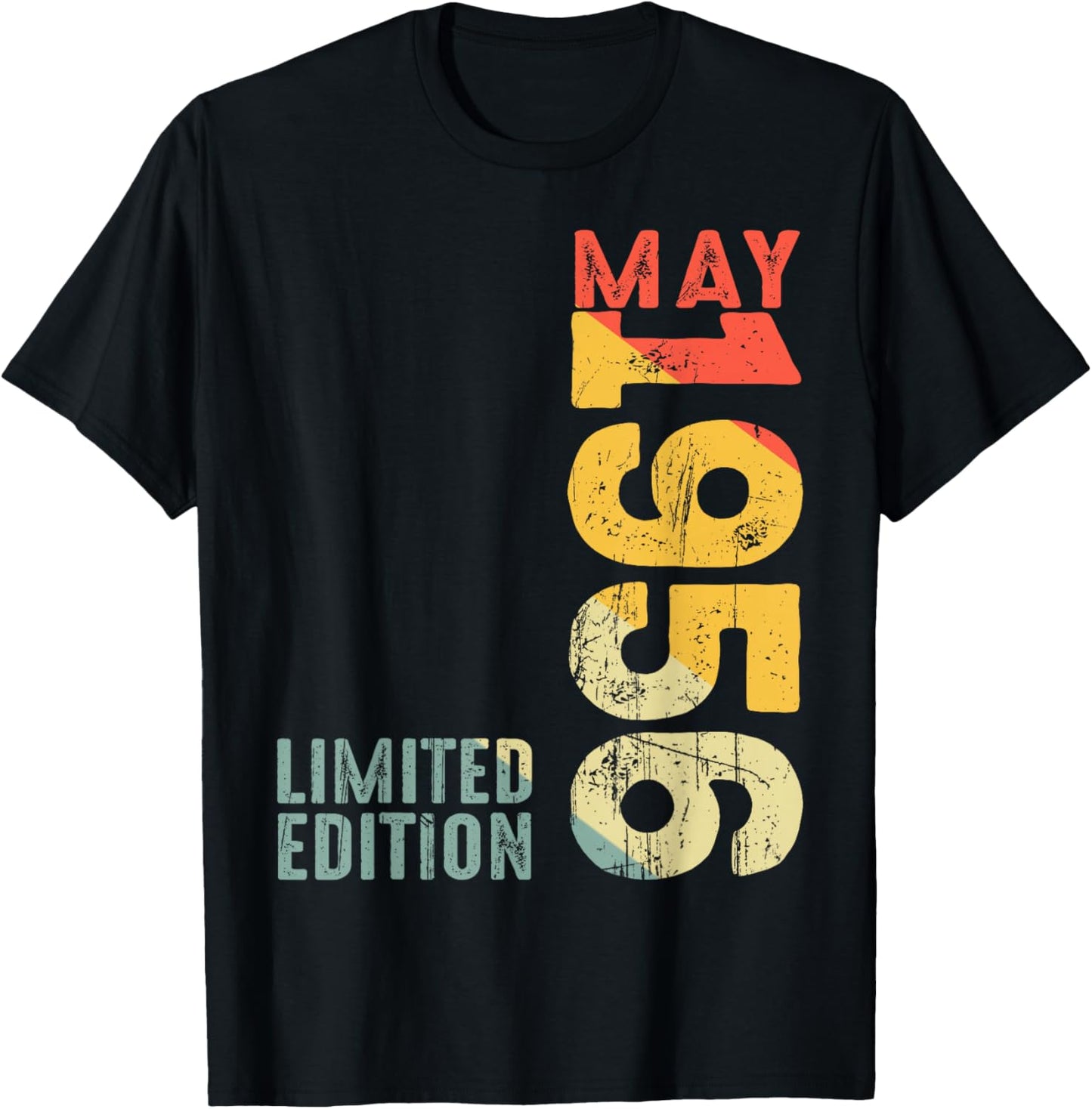 Month May 1956 Year 1956 Retro 1956 Vintage 1956 Since 1956 T-Shirt - T-Shirt | Black
