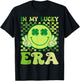 Groovy in My Lucky Era St Patricks Day Shamrock Men Women T-Shirt - T-Shirt | Black