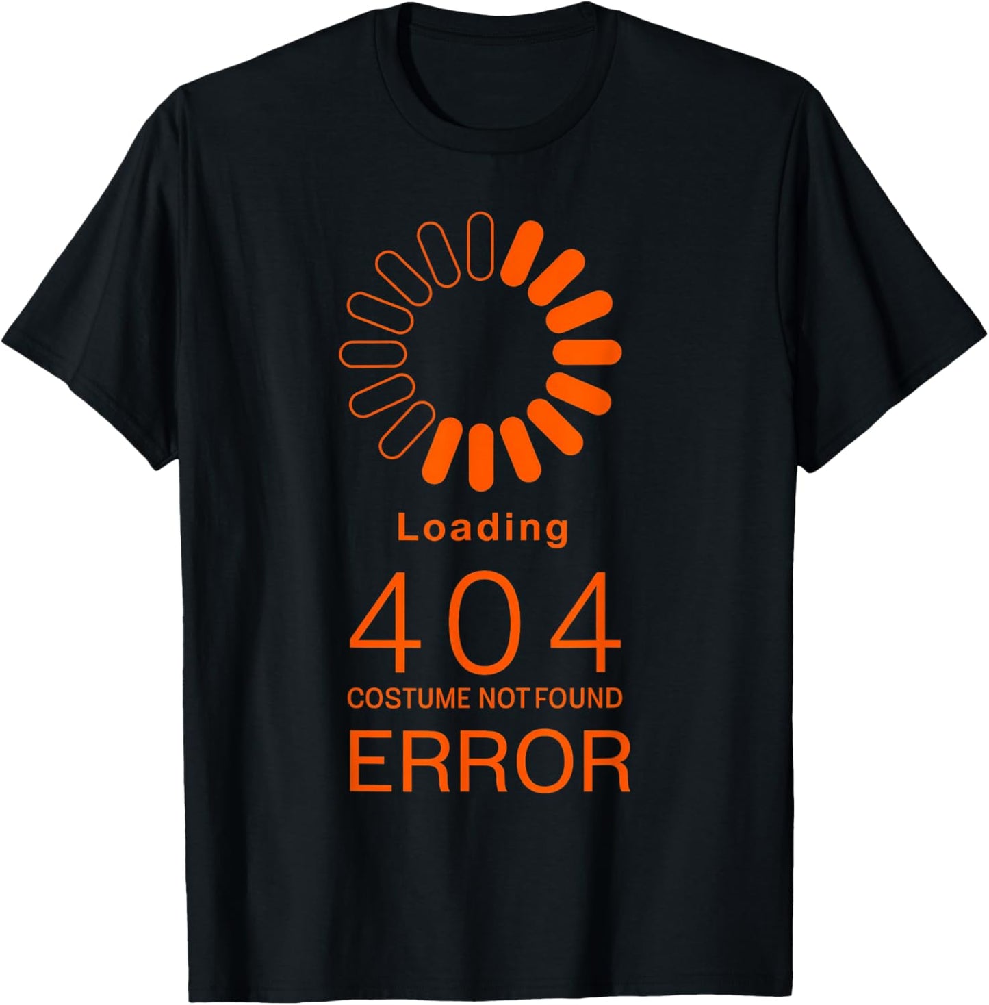 Error 404 Costume Not Found Funny Programmer Halloween T-Shirt - T-Shirt | Black