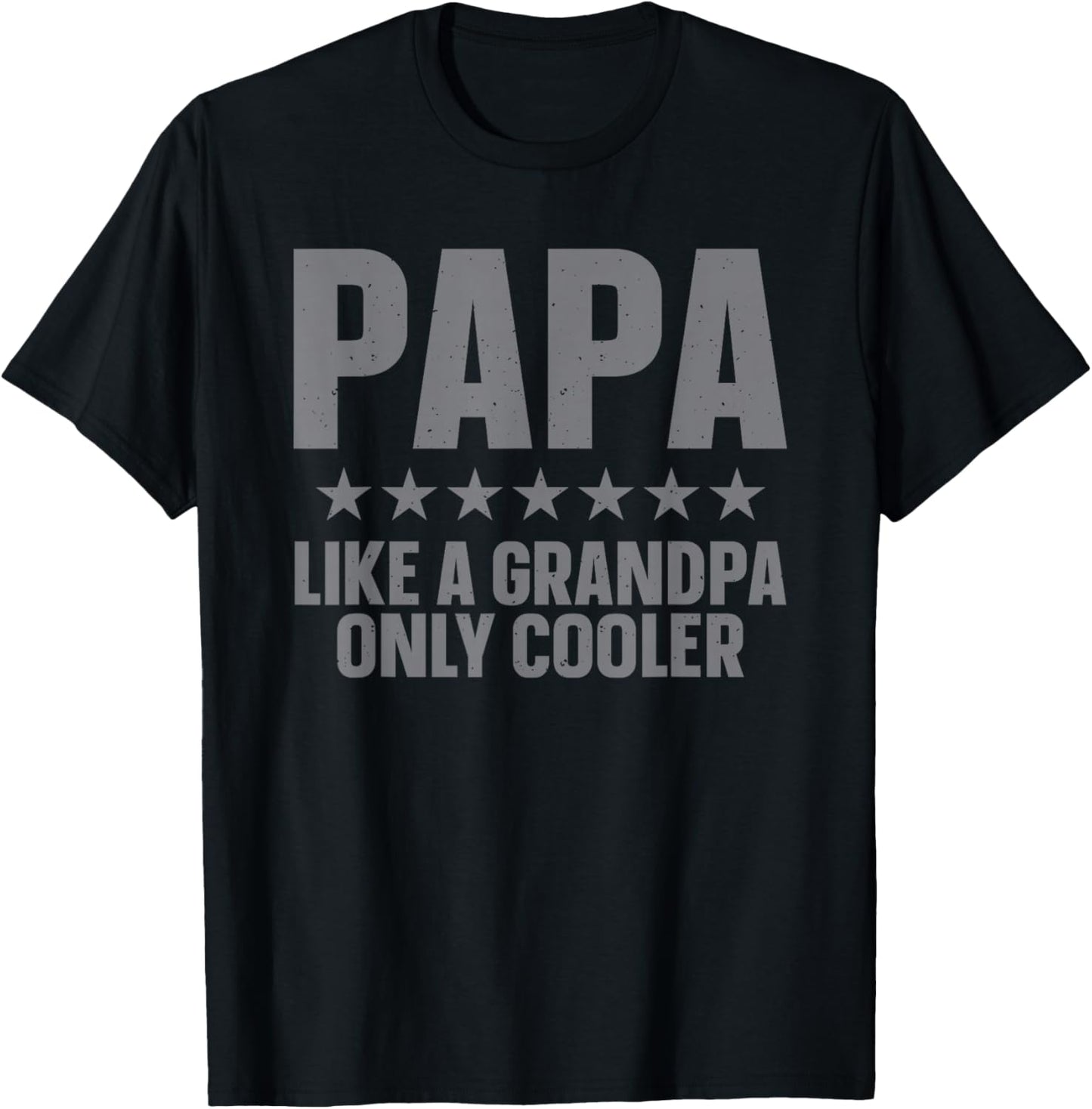 Funny Papa Art for Grandpa from Grandkids Father's Day Papa T-Shirt - T-Shirt | Black
