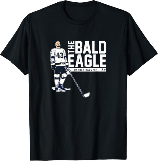 Darren Raddysh - The Bald Eagle - Tampa Bay Hockey T-Shirt - T-Shirt | Black