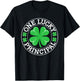 One Lucky Principal Funny St Patrick's Day Shamrocks T-Shirt - T-Shirt | Black
