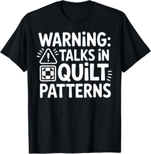 Quilting Patchwork Quilt Patterns Sewist Quilters T-Shirt - T-Shirt | Black