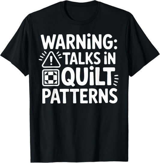 Quilting Patchwork Quilt Patterns Sewist Quilters T-Shirt - T-Shirt | Black