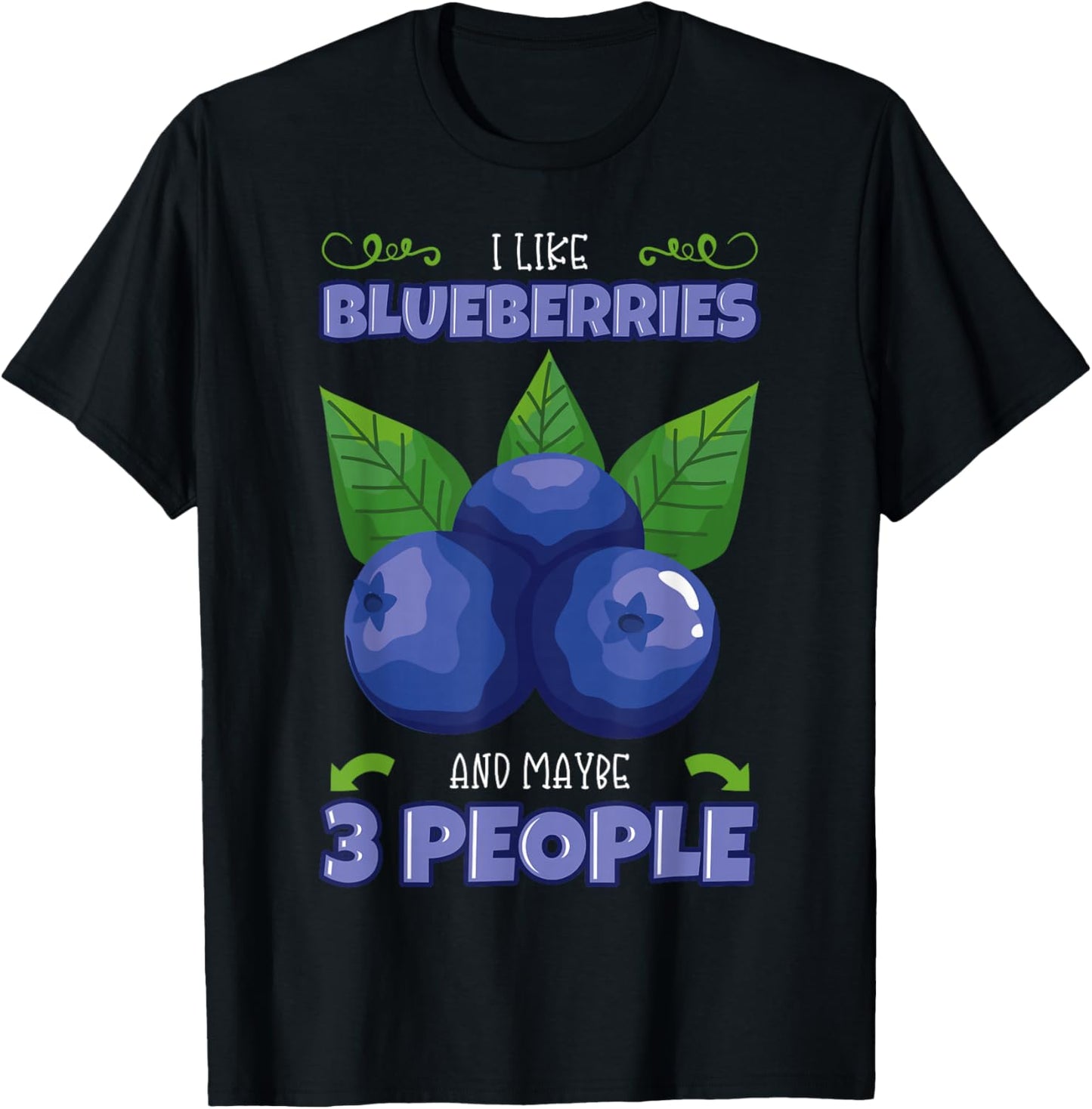 Blueberries Accessory Fruits Foodie Cookies Fruitivore T-Shirt - T-Shirt | Black