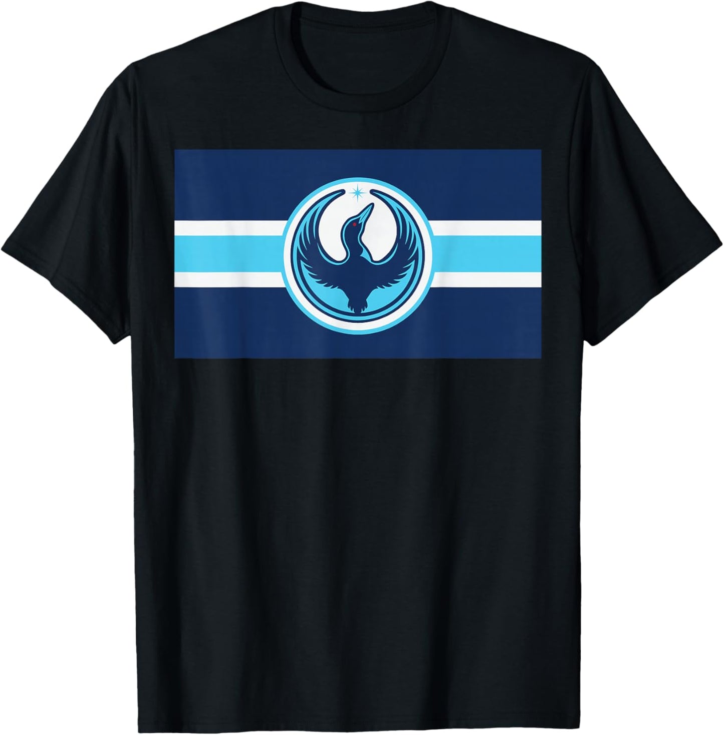 Minnesota Rebel Loon Alliance Flag Symbol MN Flag T-Shirt - T-Shirt | Black