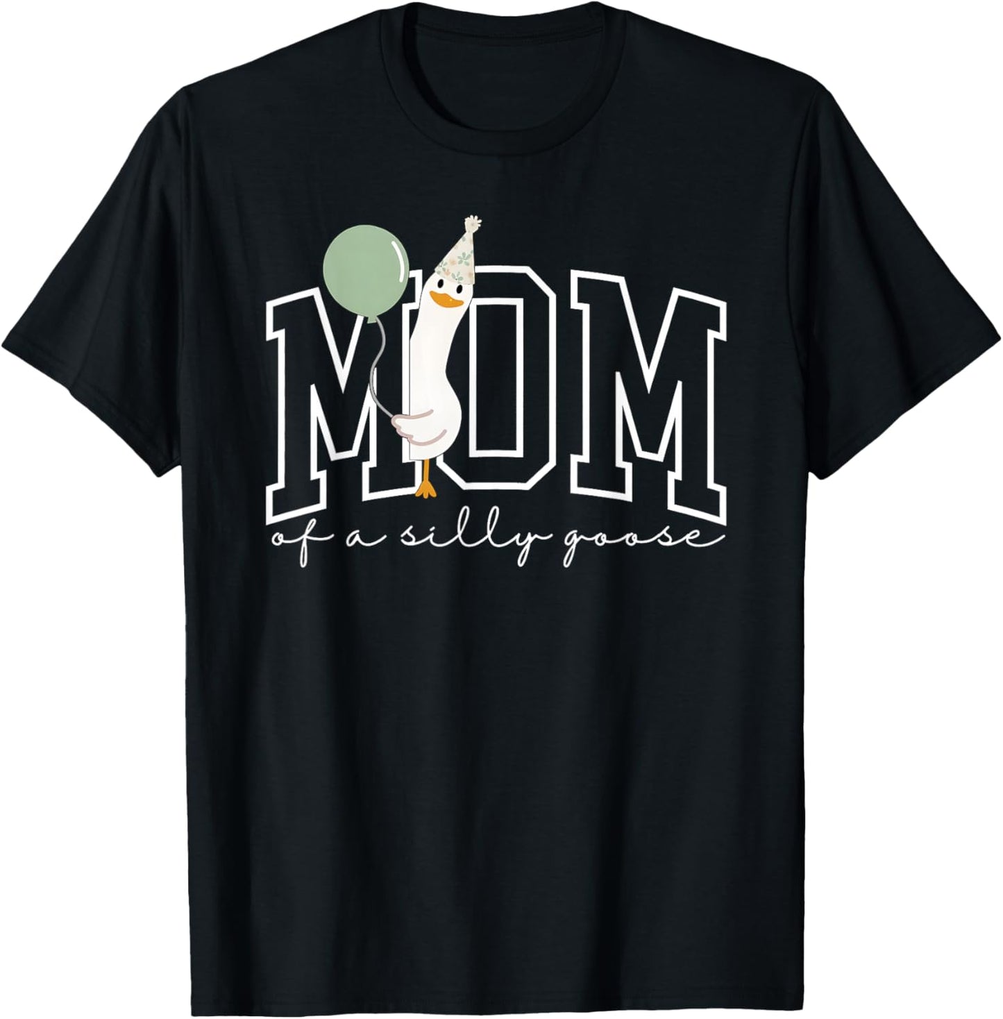 One Silly Goose Mom 1st First Birthday Family Matching T-Shirt - T-Shirt | Black