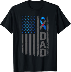 Type 1 Diabetes Awareness T1D Dad of Warrior Type 1 Diabetic T-Shirt - T-Shirt | Black