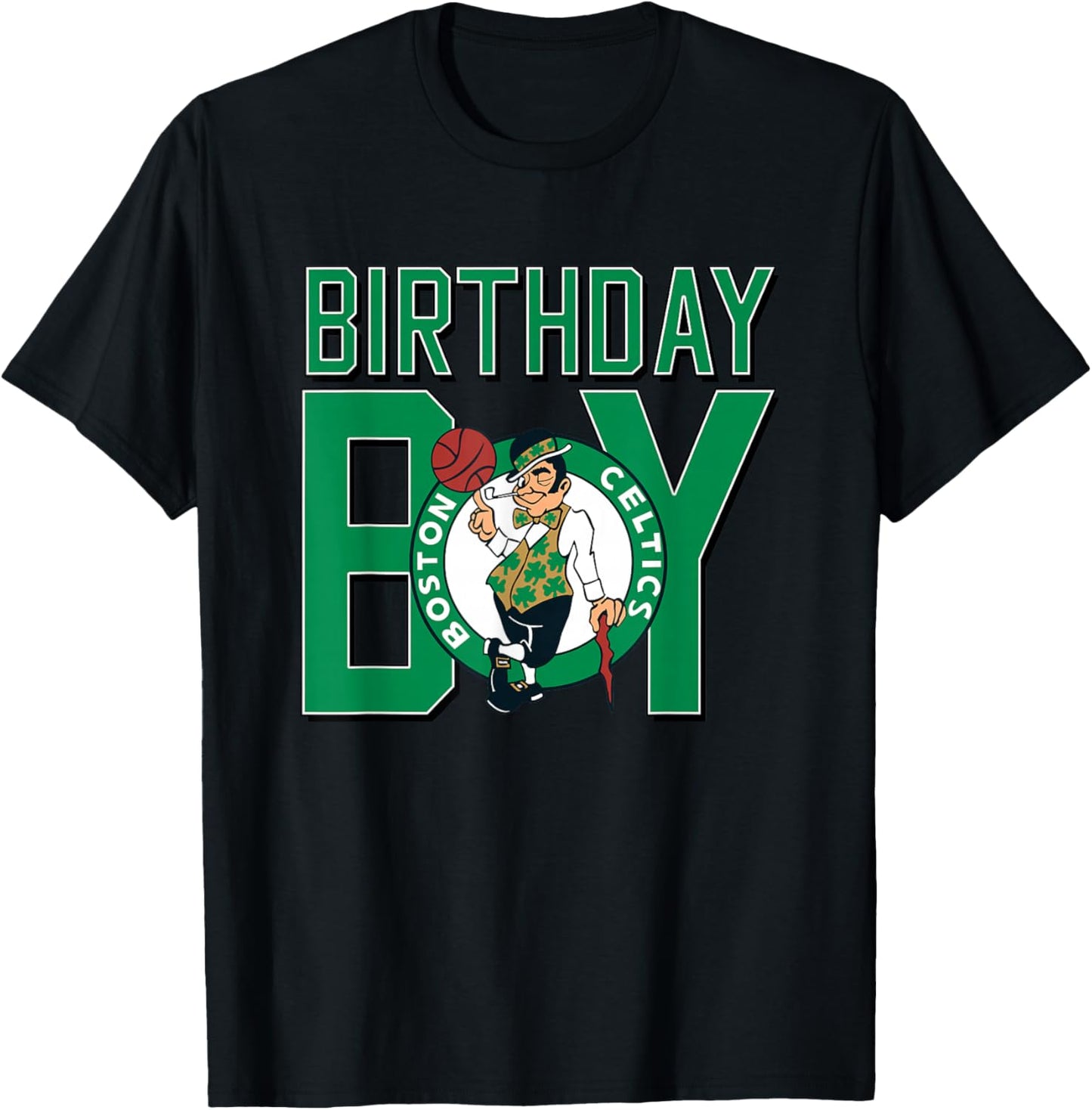 NBA Boston Celtics Birthday B-Day Boy T-Shirt - T-Shirt | Black