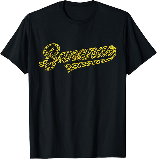 Banana Retro Throwback Popular Fruit Humor Bananas Men Kids T-Shirt - T-Shirt | Black