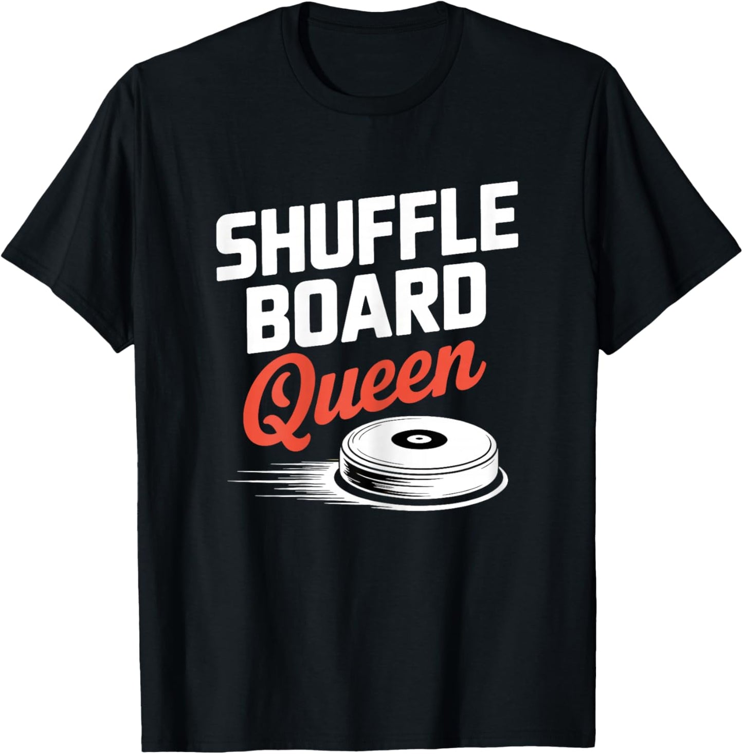 Shuffleboard Queen Cute Women's T-Shirt - T-Shirt | Black