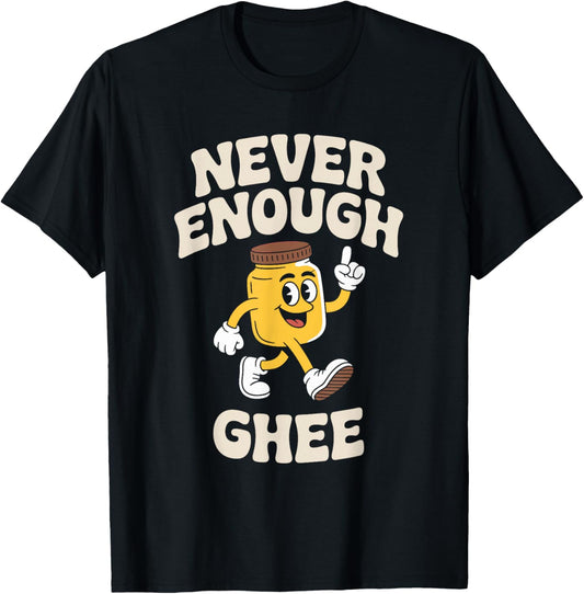 Funny Ghee Retro T-Shirt - T-Shirt | Black