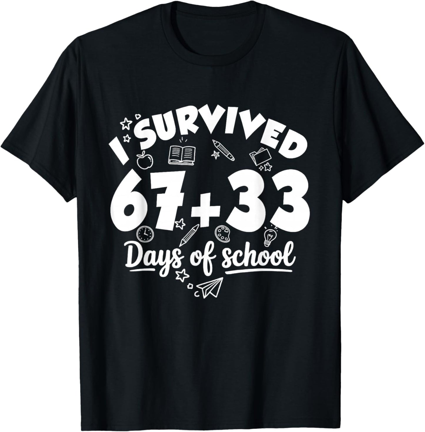 for Teacher Kids 100th Days T-Shirt - T-Shirt | Black