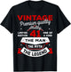 41st Birthday Gift Man Myth Legend 1985 41 Years Old T-Shirt - T-Shirt | Black