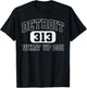 Vintage What Up Doe 313 Detroit City Michigan T-Shirt - T-Shirt | Black