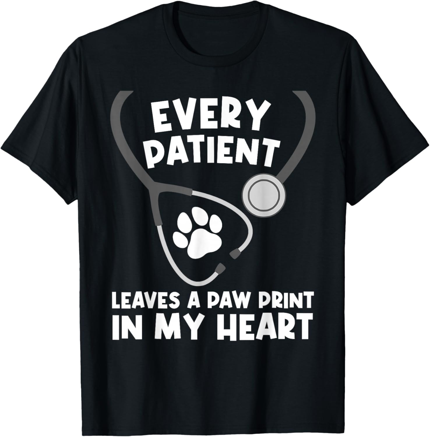 Veterinarian Art Women Vet Tech Veterinary Assistant T-Shirt - T-Shirt | Black