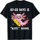 67+33 Days is Alotl School Axolotl 100 Days of School Kids T-Shirt - T-Shirt | Black