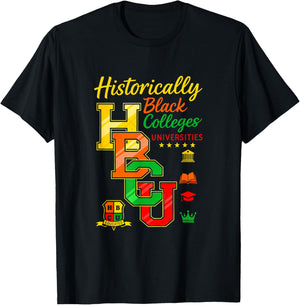 Retro Rooting for Every HBCU Black History Afrocentric T-Shirt - T-Shirt | Black