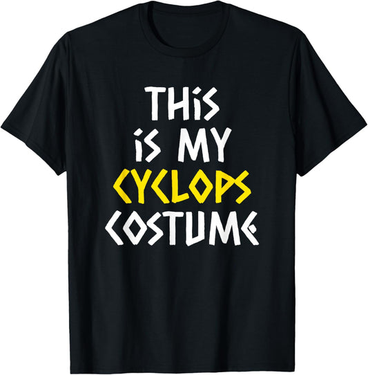This is My Cyclops Costume Halloween Greek Mythology T-Shirt - T-Shirt | Black