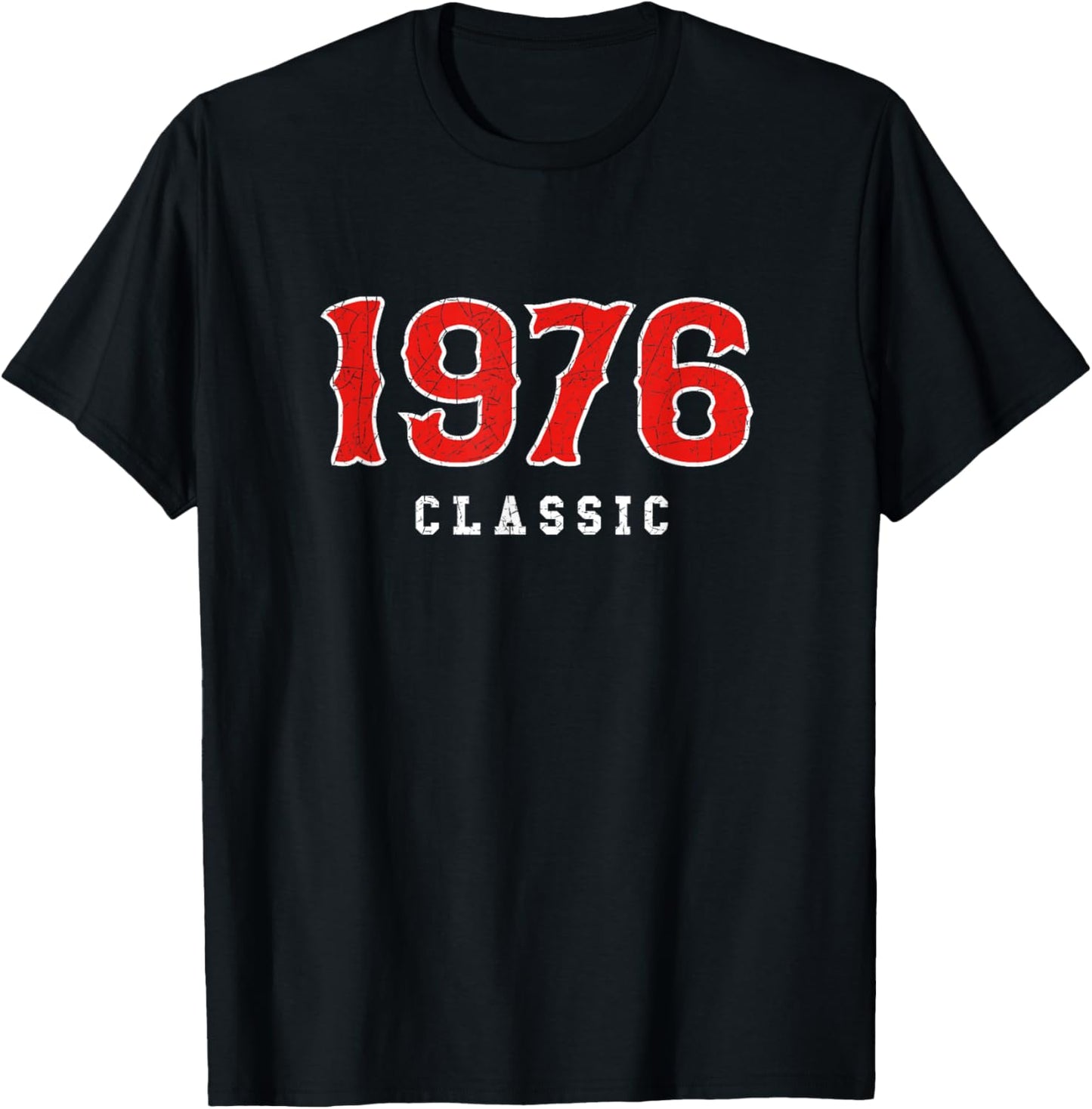 50 Year Old 1976 Classic Baseball Fan 50th Birthday Gift T-Shirt - T-Shirt | Black
