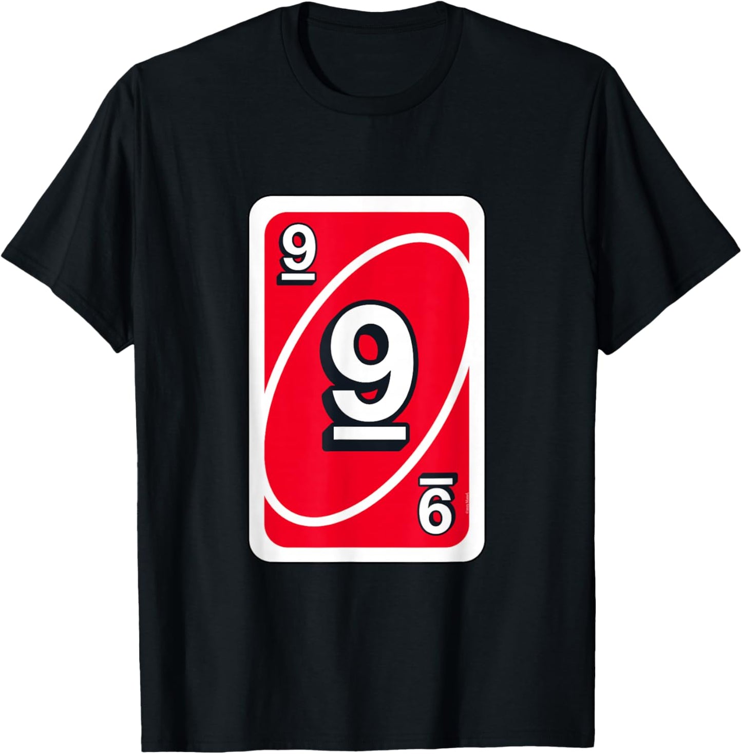 UNO Halloween Red 9" Card T-Shirt - T-Shirt | Black