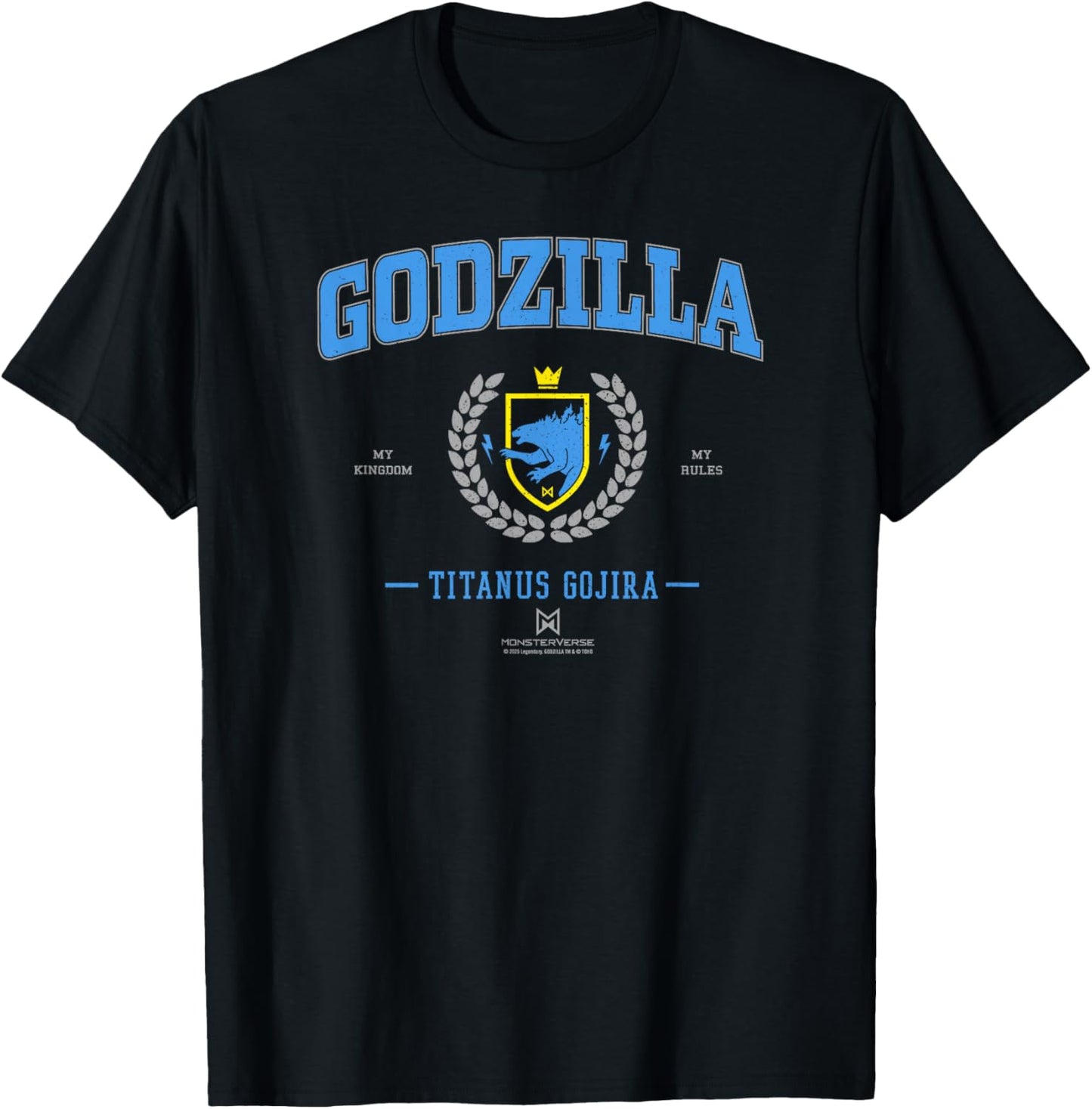 Monsterverse Godzilla Collegiate Officially Licensed T-Shirt - T-Shirt | Black