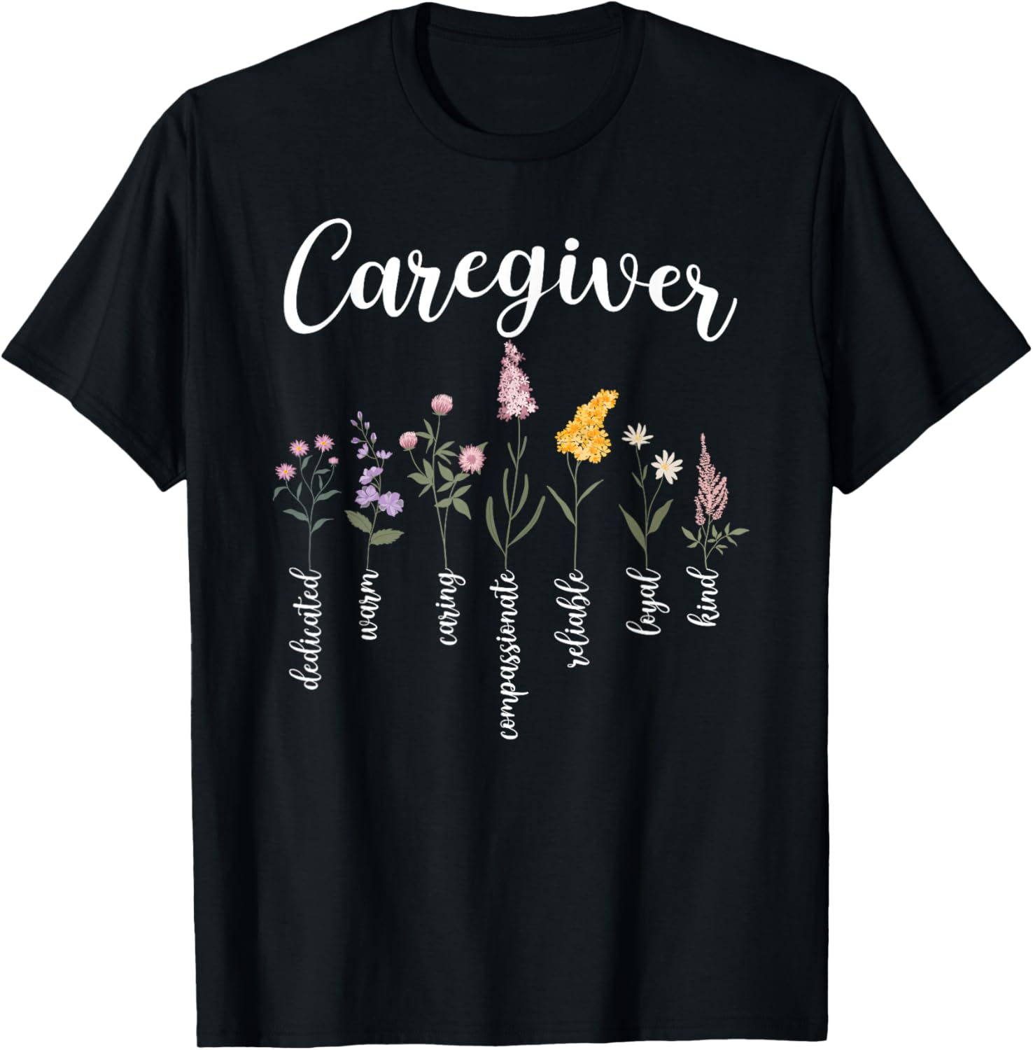 Caregiver Appreciation Caregiving Caregivers T-Shirt - T-Shirt | Black