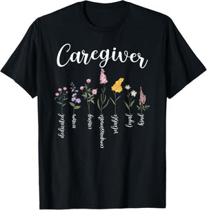 Caregiver Appreciation Caregiving Caregivers T-Shirt - T-Shirt | Black