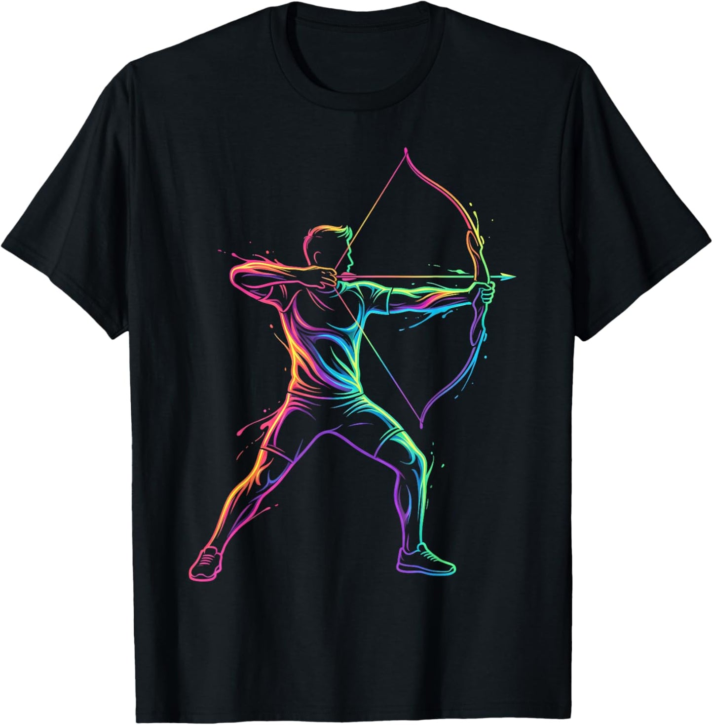 Archery Player Men Kids Boys T-Shirt - T-Shirt | Black