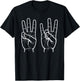ASL Sign Language Funny 6 7 Meme Six Seven Slang 6 7 Hands T-Shirt - T-Shirt | Black
