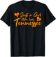 Just a Girl who Loves Tennessee Cute Women, Girls, Tween T-Shirt - T-Shirt | Black