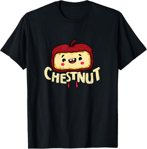 Funny Cartoon Chestnut Costume for Boys and Girls T-Shirt - T-Shirt | Black