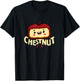 Funny Cartoon Chestnut Costume for Boys and Girls T-Shirt - T-Shirt | Black