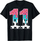 Soccer 11 Year Old Ice Cream Drip Youth 11th Birthday Boy 11 T-Shirt - T-Shirt | Black