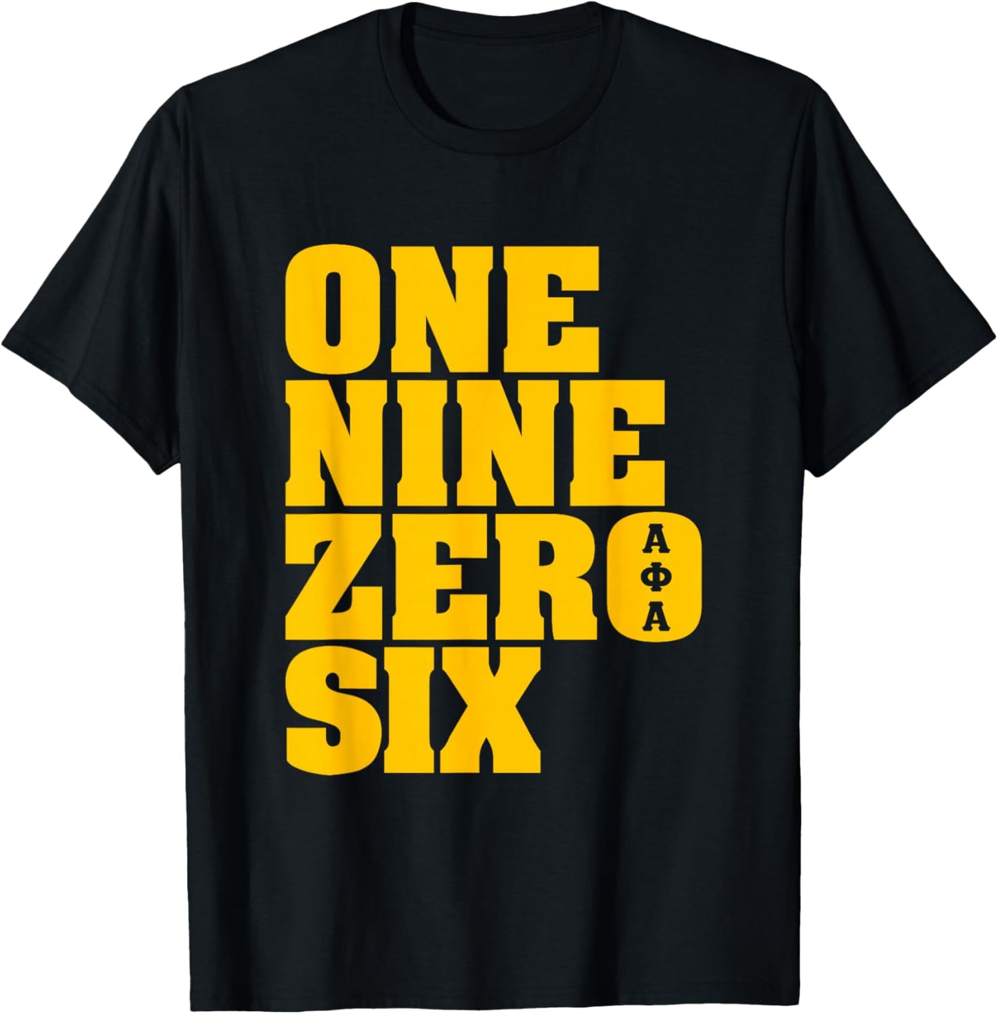 Alpha African 1906 Fraternity Matching T-Shirt - T-Shirt | Black