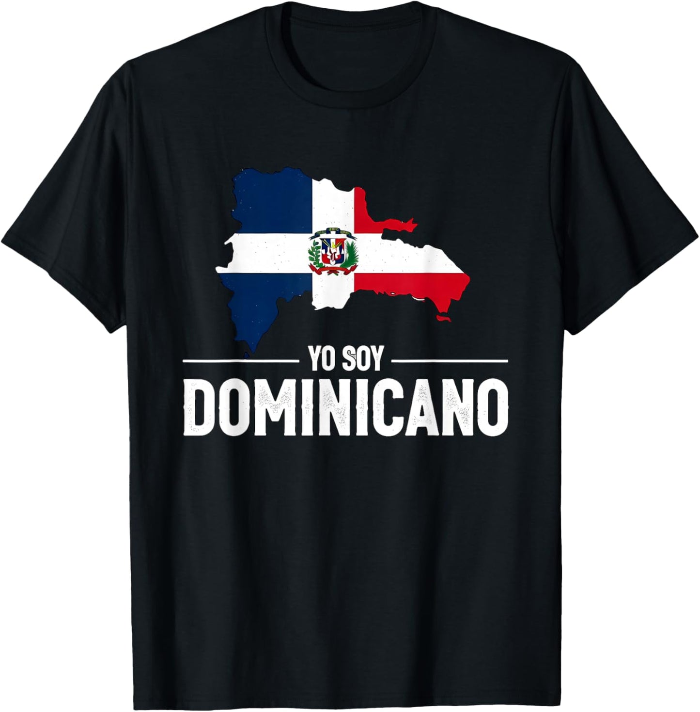 Yo Soy Dominicano Dominican Republic Flag T-Shirt - T-Shirt | Black