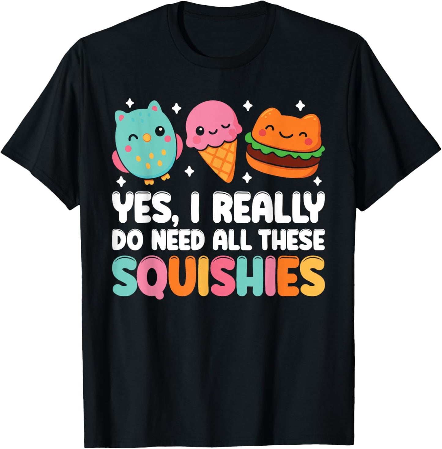 Toddler Squishy Girls Squishies Boys Squish Squad T-Shirt - T-Shirt | Black