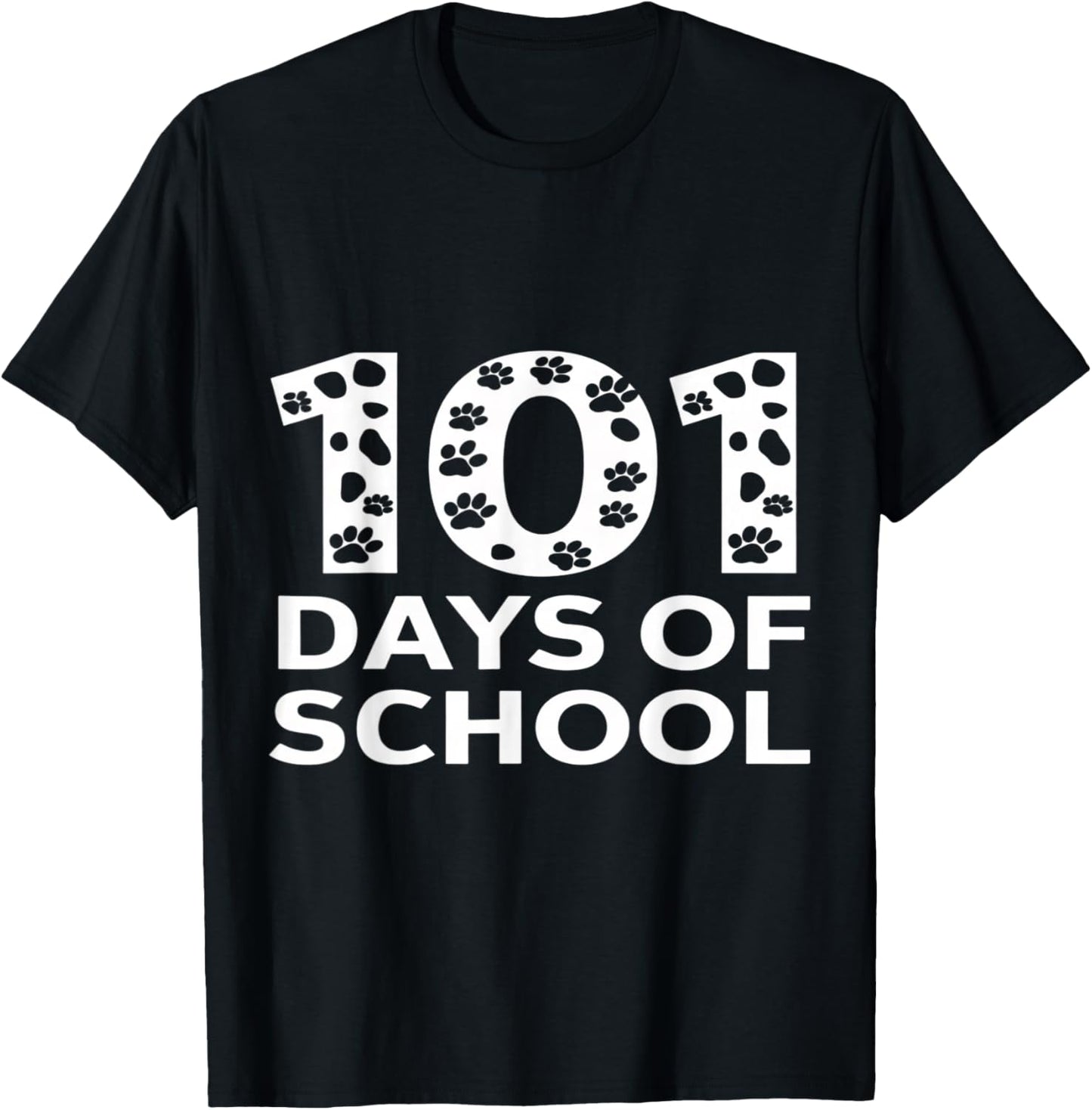 Happy 101 Days School Cute Dog 100 Days Smarter Student Kids T-Shirt - T-Shirt | Black